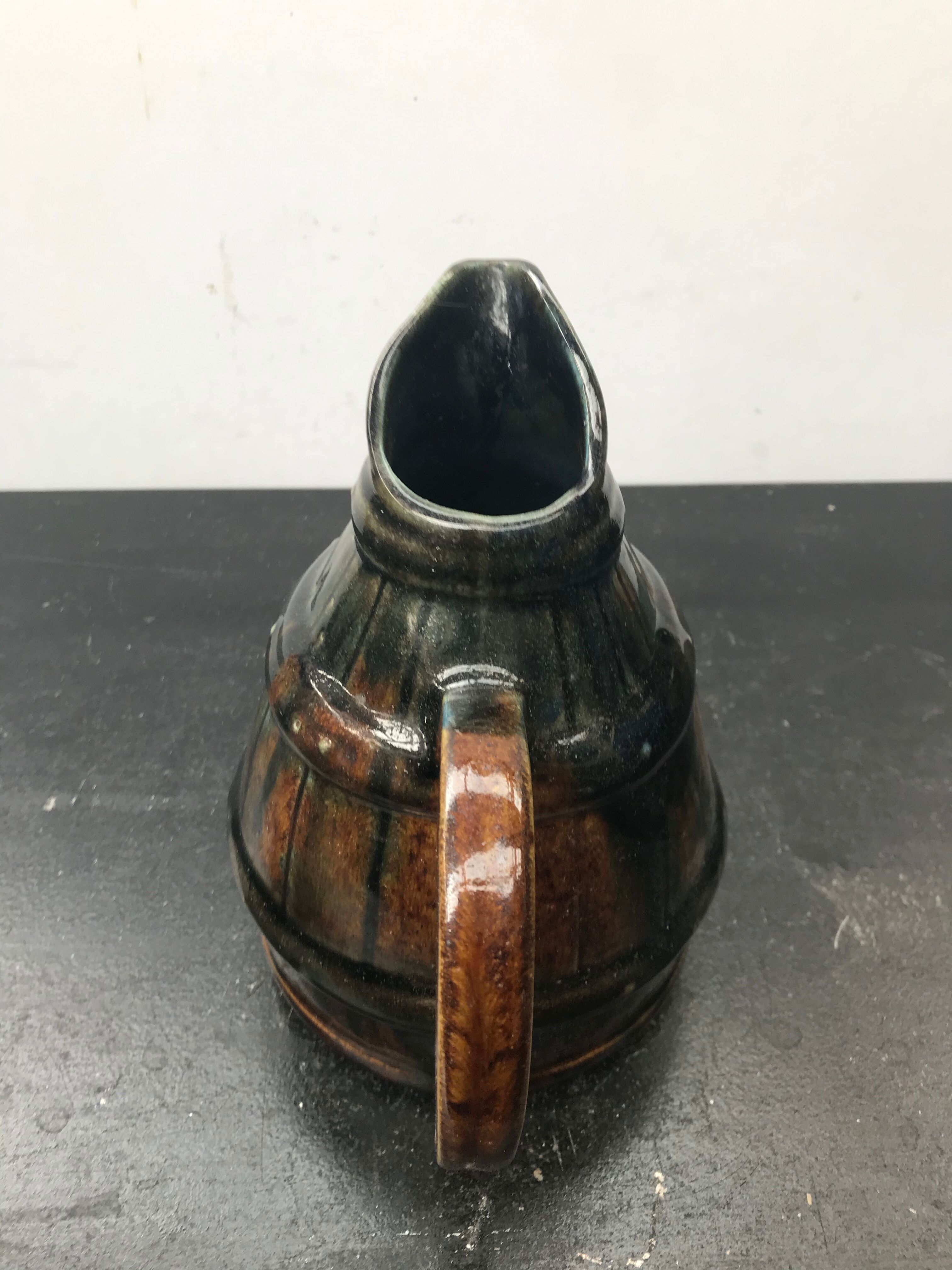 Former digoin ceramics brown shape pitcher