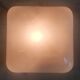 Plafonnier ou applique globe opaline carré - mid. XXeme