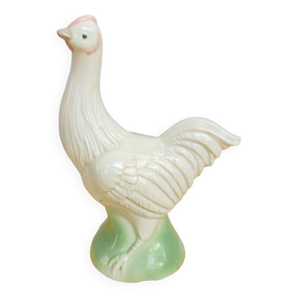 Poule en faïence polychrome XXe