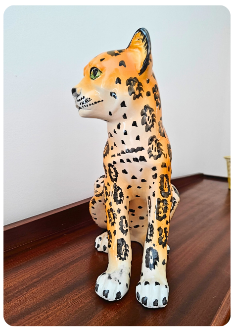 Léopard en céramique – Italie Années 70