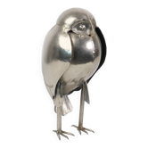 Brutalist sculpture decorative owl folk art