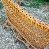 Rattan bench
