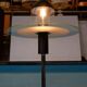 Minimalist chrome glass floor lamp, Bauhaus style floor lamp.