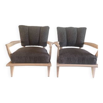 pair of armchairs Steiner by Etienne Henri Martin