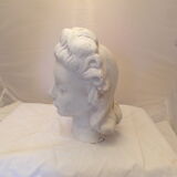 Plaster woman's bust