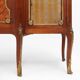 Rare Louis XVI display cabinet in marquetry with light, France ca. 1850