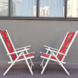 Pair of foldable garden chairs