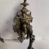 Paire d'appliques en bronze à 4 branches Napoléon III