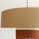 XXL fringe double lampshade suspension