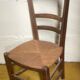 Chaise paillée campagne