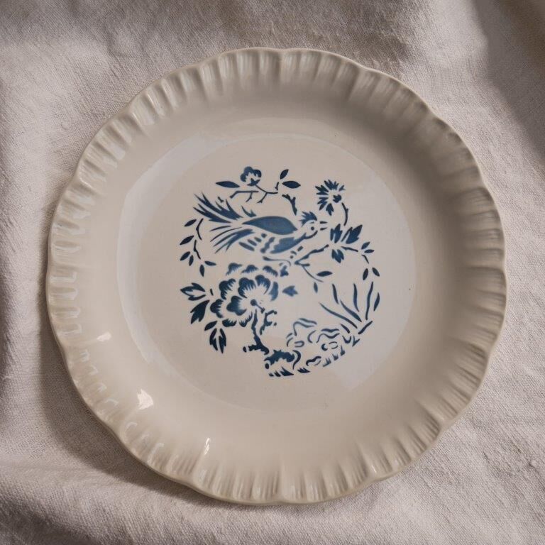 Set of 6 plates Digoin and Sarrguemines, Touraine model