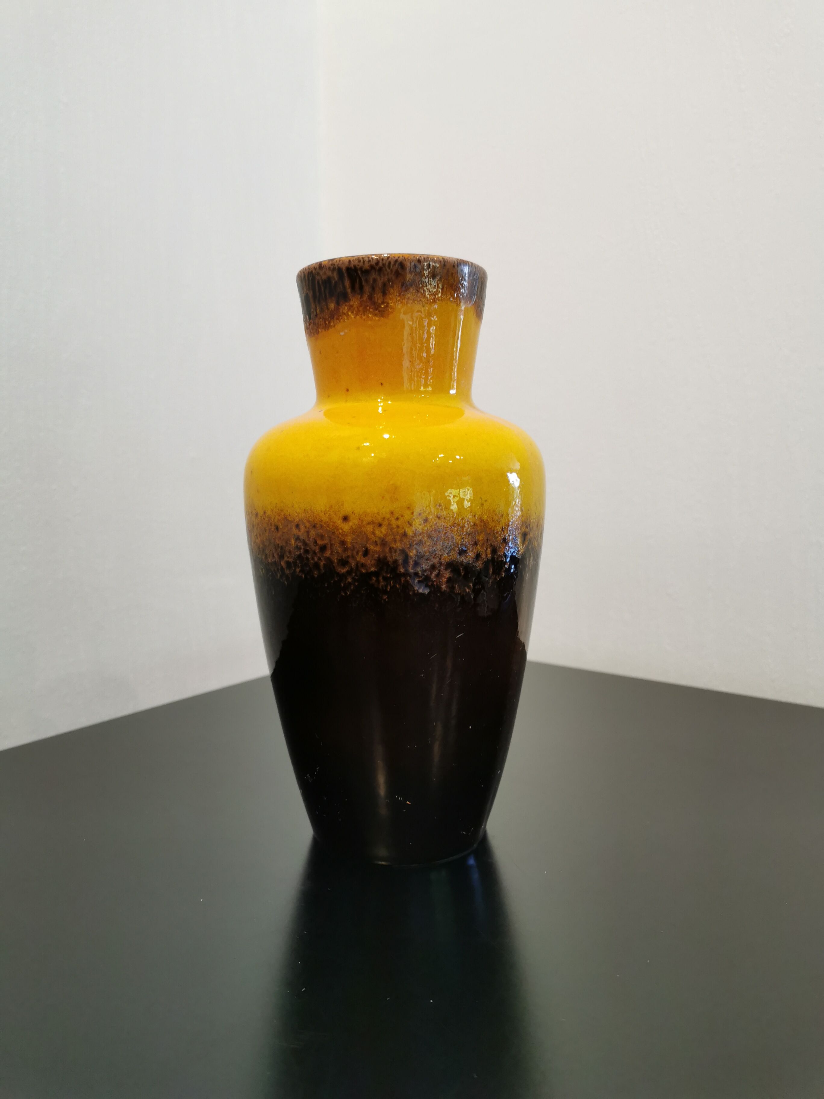 Yellow west germany vase