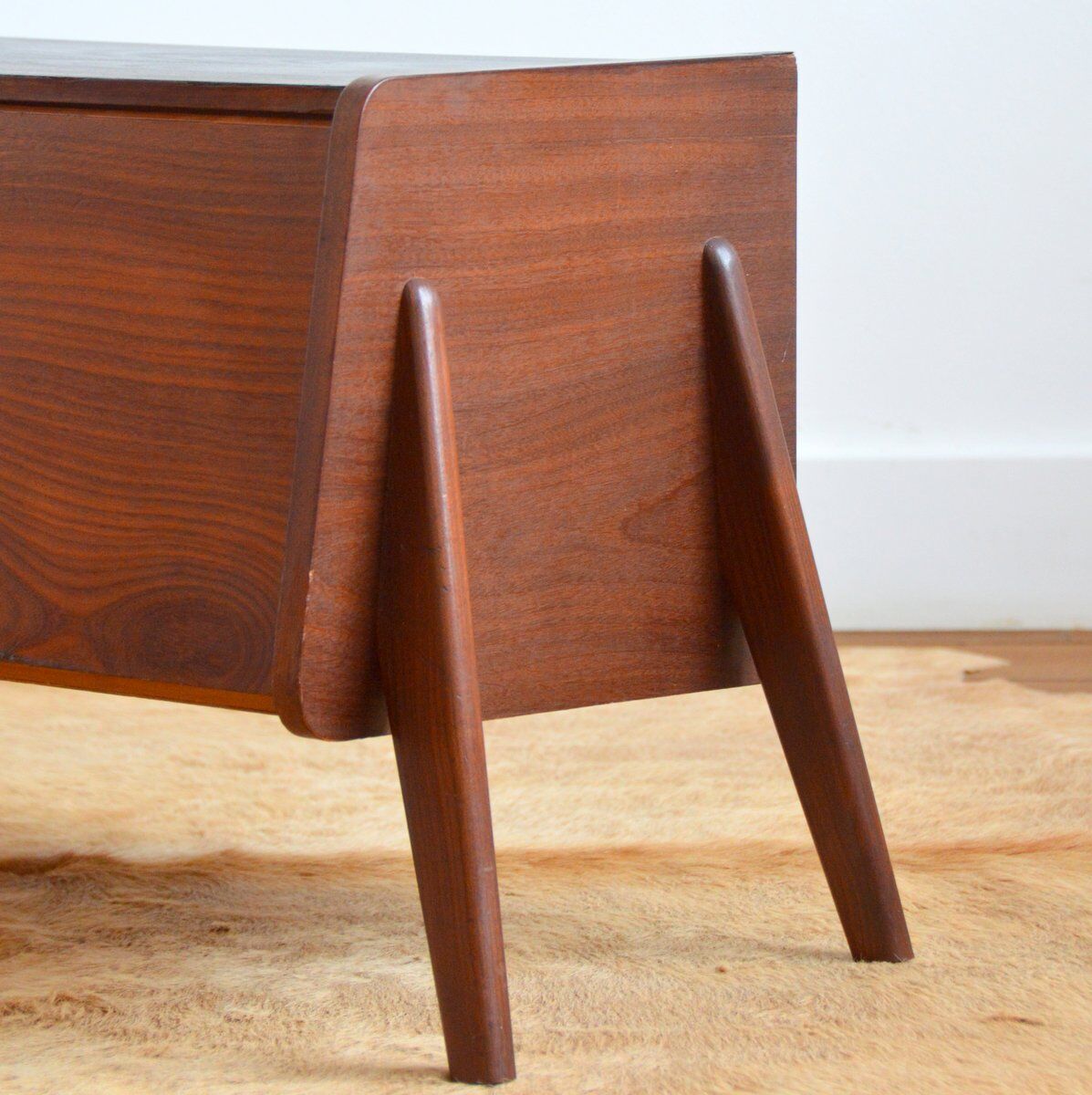 Night table side cabinet teak louis van teeffelen 1960s