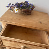 English chest of drawers in pine