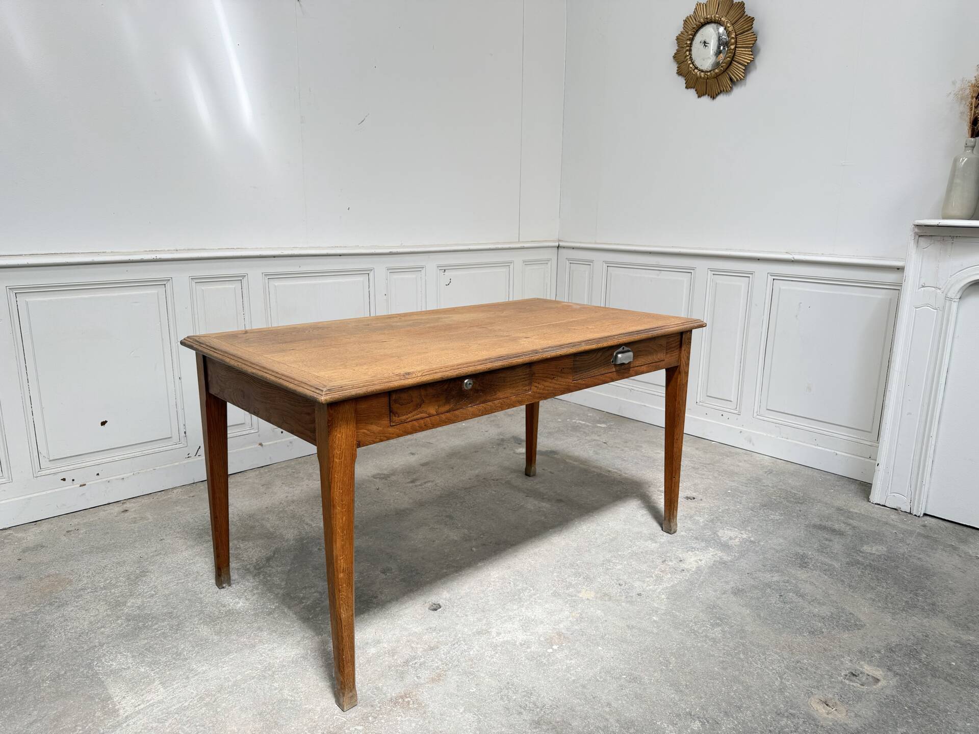 Old small farmhouse table from the 1930s.