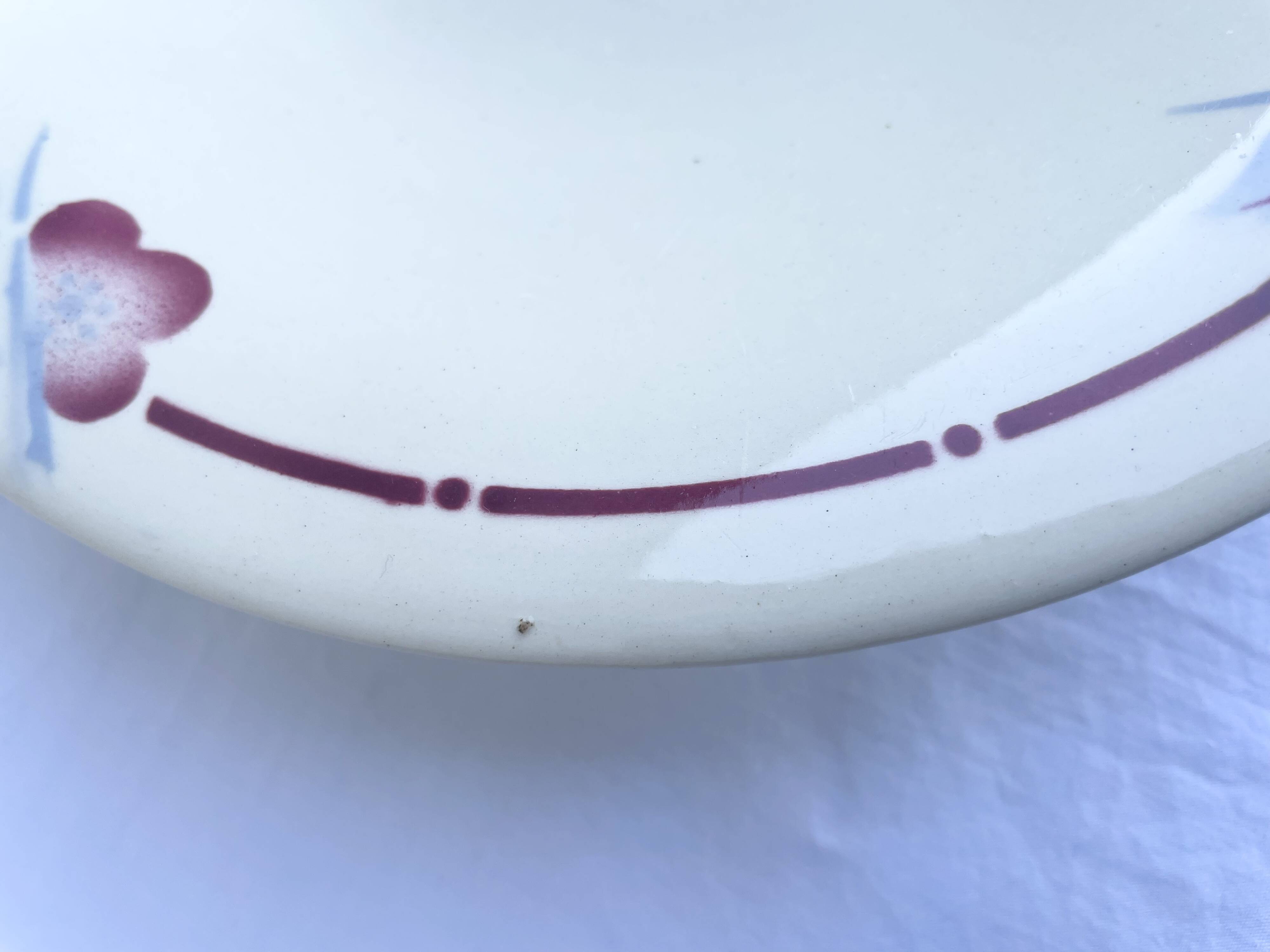 Ceranord St Amand pedestal plate model Nigeria 1920