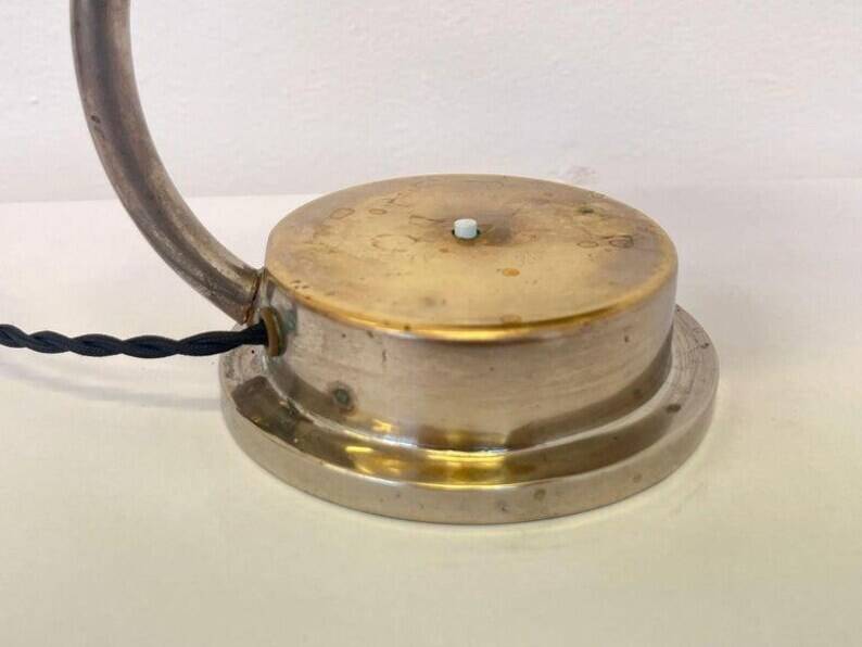 Rare Art Deco Table Chrome Lamp, 1930s