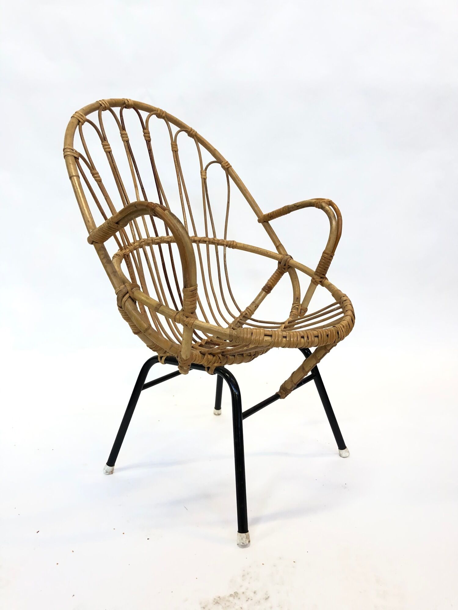 Vintage Dirk van Sliedregt for Rohe Noordwolde Rotan chair