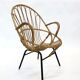 Vintage Dirk van Sliedregt for Rohe Noordwolde Rotan chair