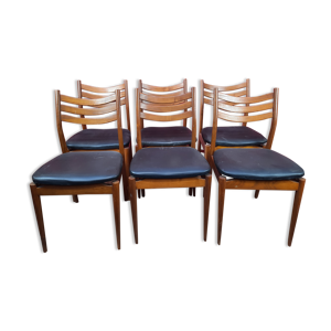 serie de 6 chaises scandinaves