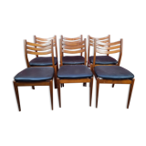 Scandinavian series of 6 chairs