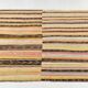 10x11 Yellow & Brown Ethnic Vintage Kilim Rug, 326x350Cm