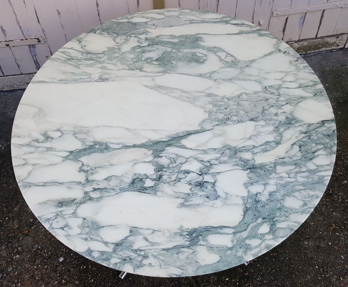 Roundtable Arabescato Roche Bobois vintage 70s