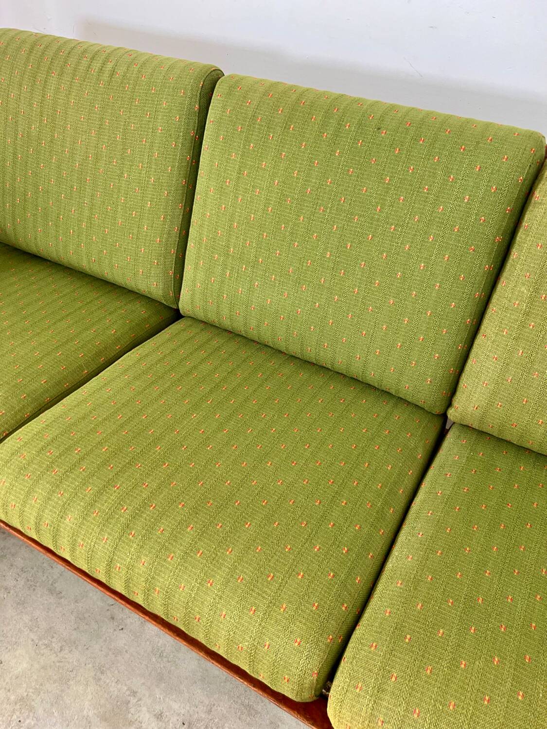 Living room set sofa armchair coffee table Scandinavian design 60s Swedish vintage teak