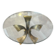 Coffee table in bronze with glass top by Luciano Frigerio