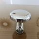 Wall hook, chrome metal coat rack, minimalist, 60s 70s