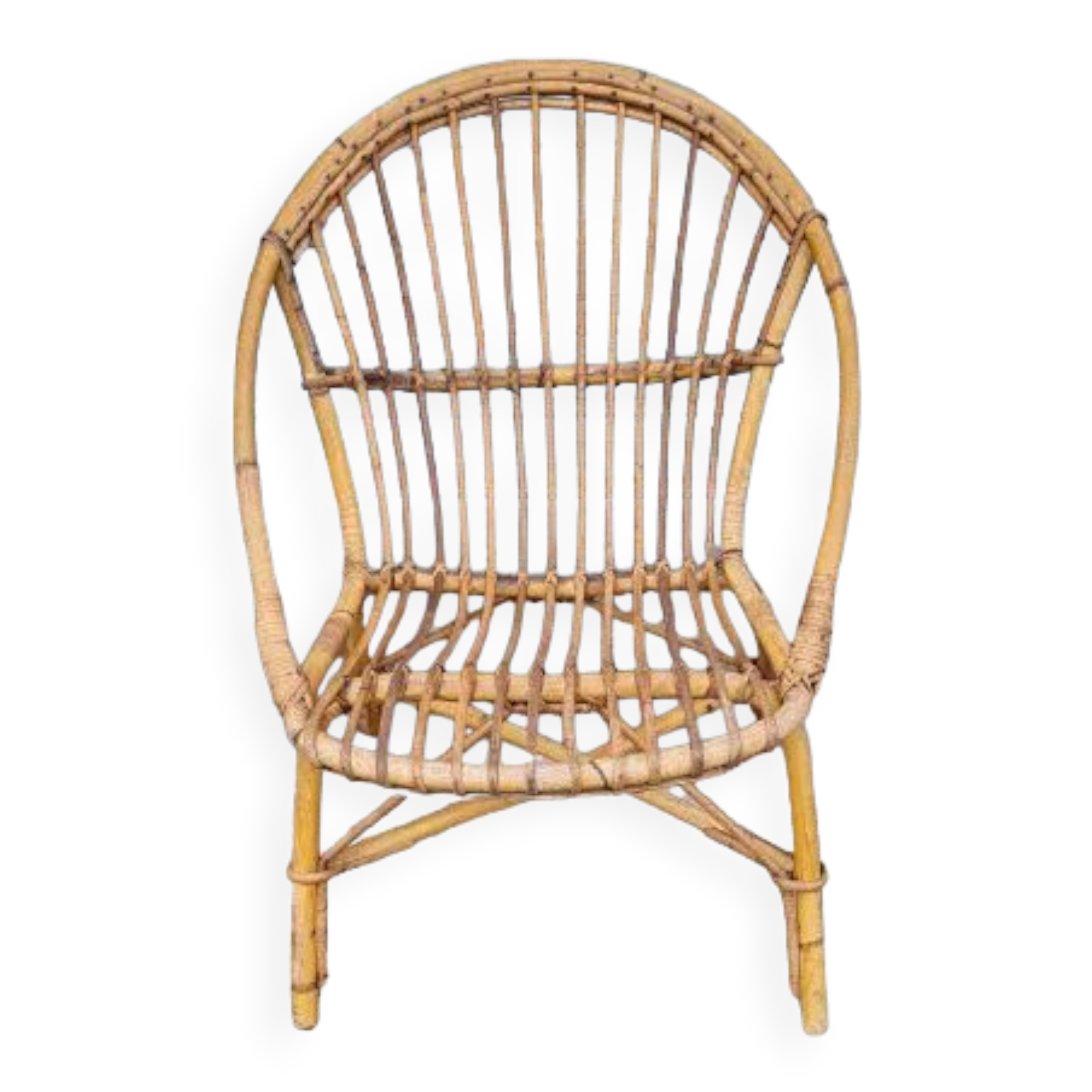 Rattan armchair 1960