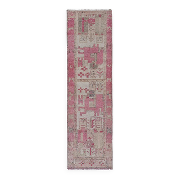 Tapis de couloir turc vintage