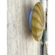 Italian Milky-White and Green Swirls Murano Glass Flush Mount or Wall Sconc