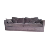 Anthracite grey velvet sofa