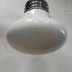 Lustre ampoule vintage opaline & chrome 1960s