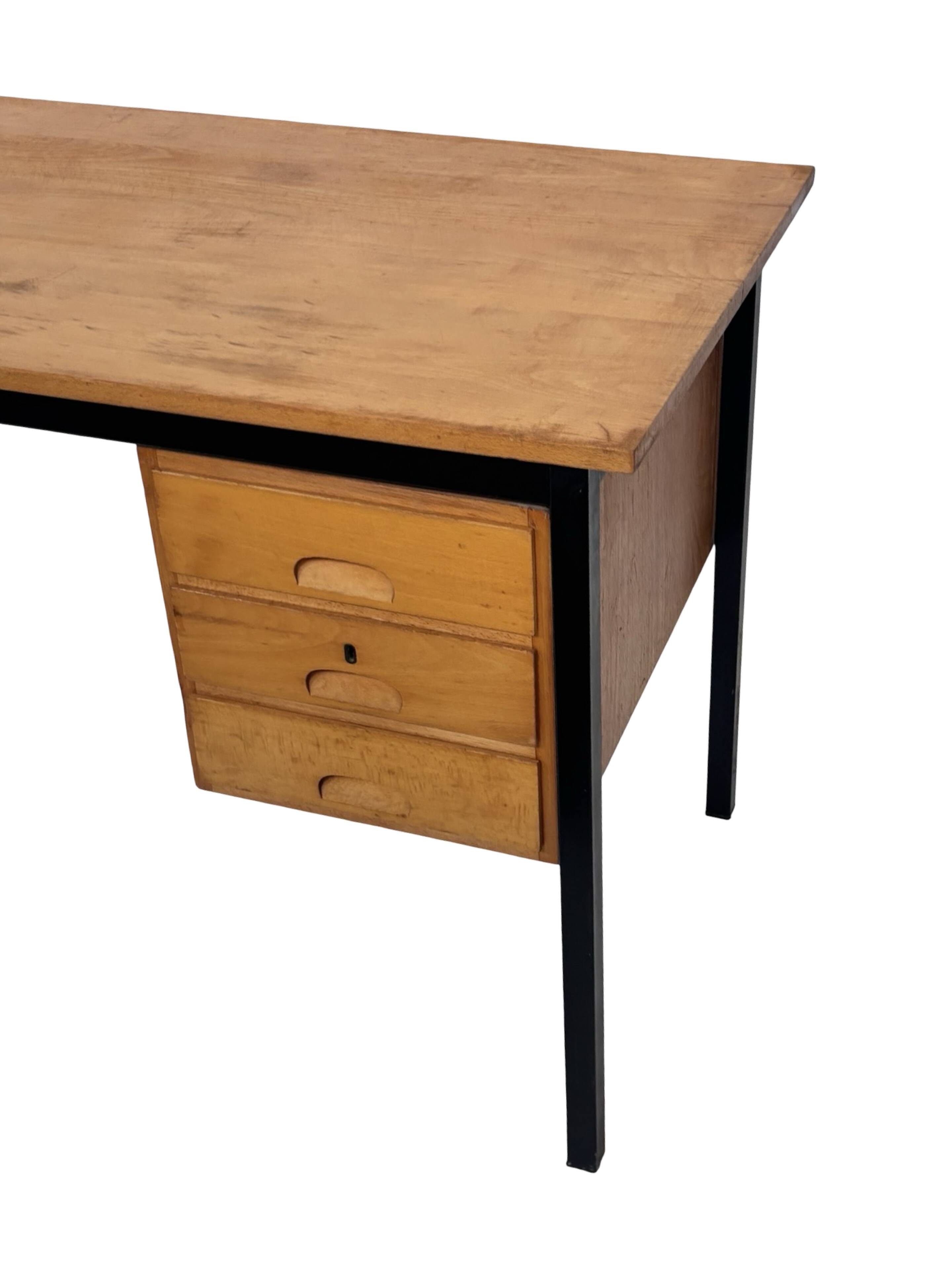 Vintage Desk 1960s Design Workspace with drawers