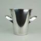 Silver-plated ice bucket with a refined design, designed by Kurt Mayer for