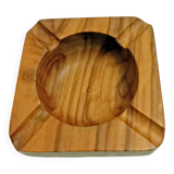 Old olive wood ashtray