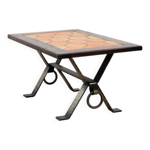 Superbe table basse en - fer 1960