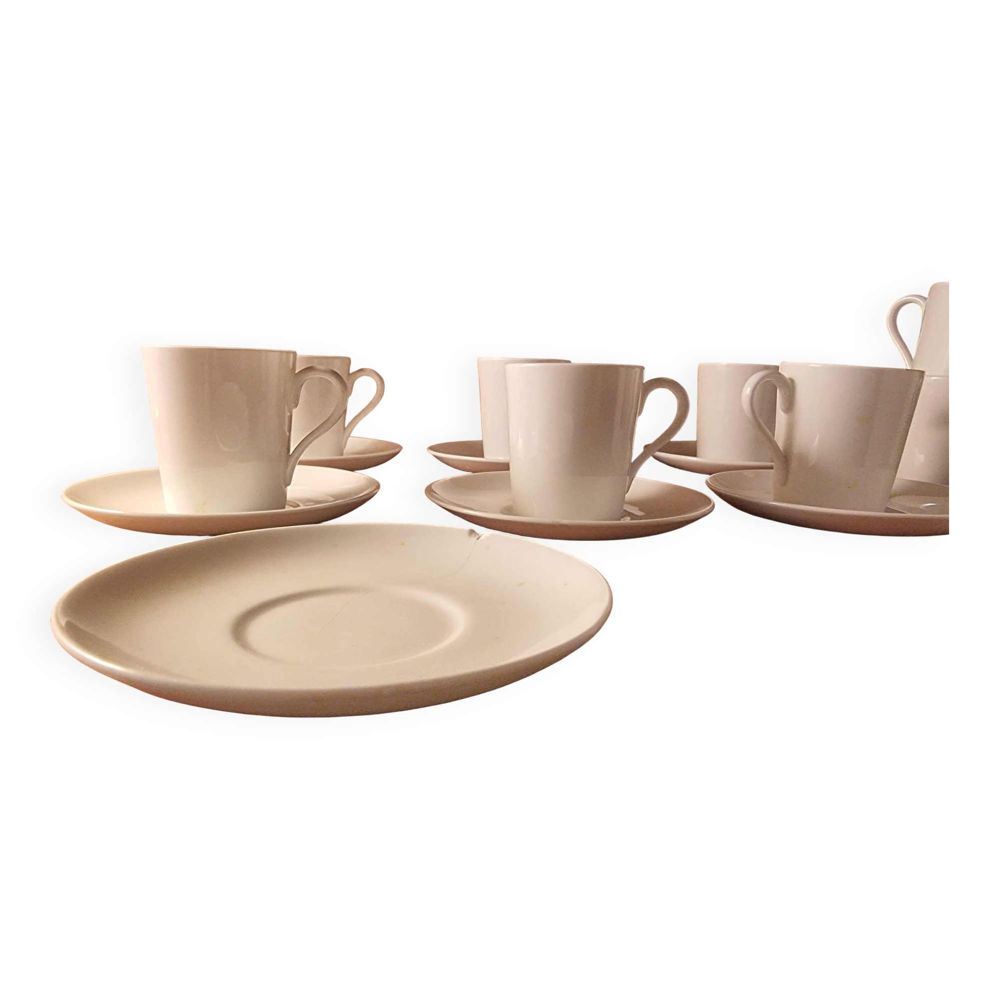 Stig Lindberg, 10 porcelain espresso cups from Gustavsberg, Scandinavian Modern.
