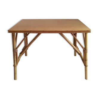 Table basse en rotin
