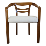 Vintage wooden armchair and thin buckle