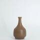 Petits Vases Mid-Century Scandinaves Modernes de Collection en Grès Marron par Gunnar Borg, Set de 4