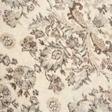 7x10 Vintage Faded Beige & Grey Anatolian Flatweave Vintage Area Rug