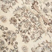 7x10 Vintage Faded Beige & Grey Anatolian Flatweave Vintage Area Rug