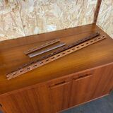 Teak wall shelf by Kai Kristiansen Danish design year 60