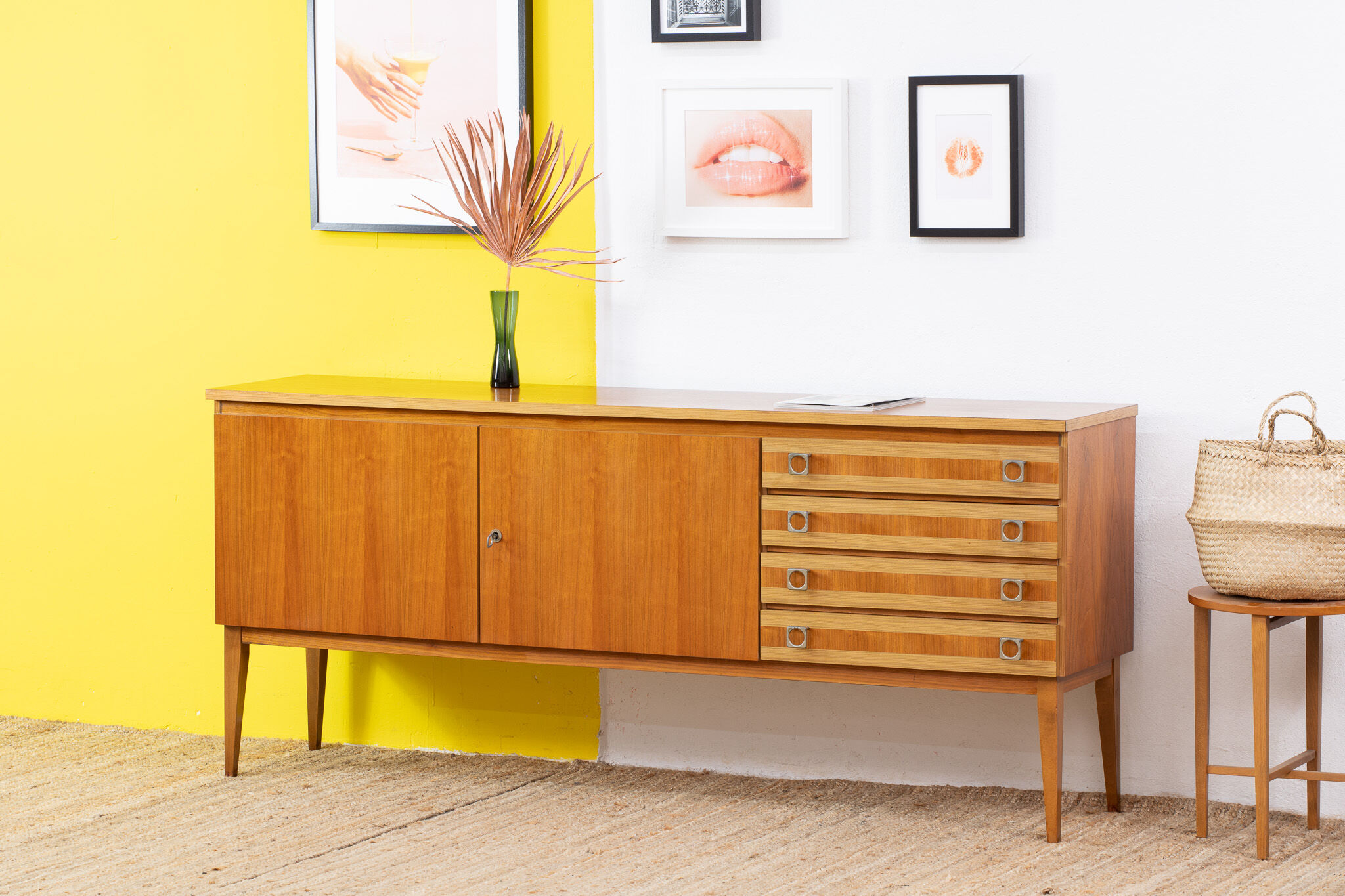 Vintage Scandinavian Enfilade – 190 cm