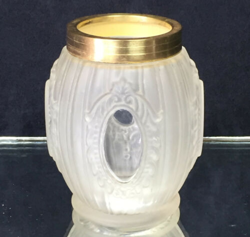 Old glass vase and Louis XVI-style brass ring
