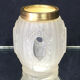 Old glass vase and Louis XVI-style brass ring