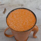 Cafetière émaillée orange